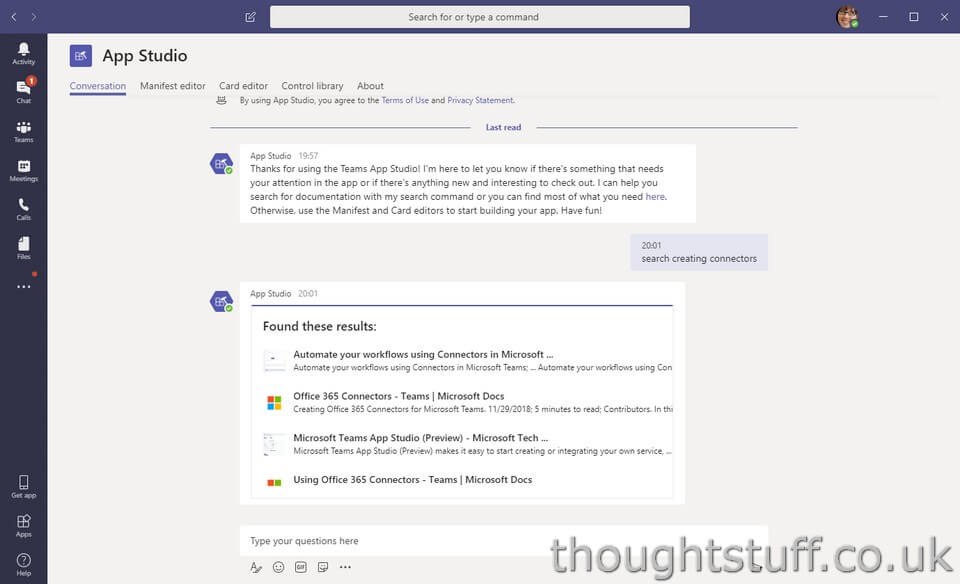 What is App Studio in Microsoft Teams and why do I care? | The thoughtstuff  Blog