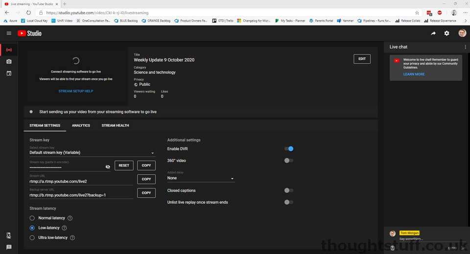 How To Fix Something Went Wrong Error In Youtube Live Streaming The Thoughtstuff Blog