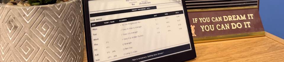 How to: build a runner’s training and progress dashboard